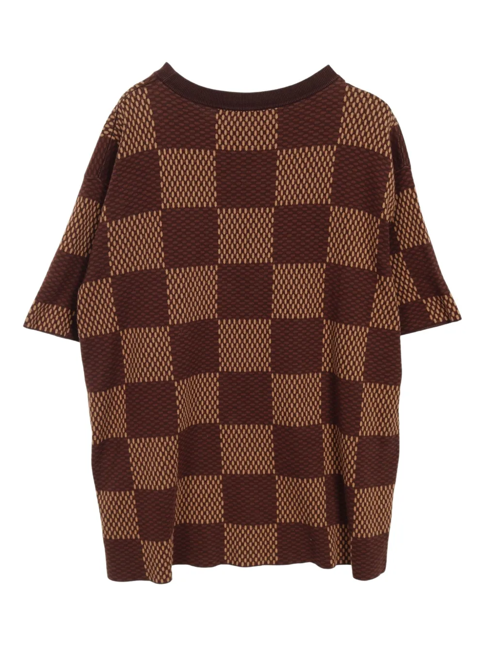 Louis Vuitton Pre-Owned 2010s Damier Ebène-pattern t-shirt | Image 2