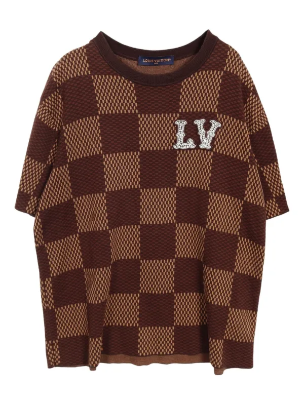 LOUIS VUITTON ダークブラウン Tシャツ 31077802_60197233_600.jpg