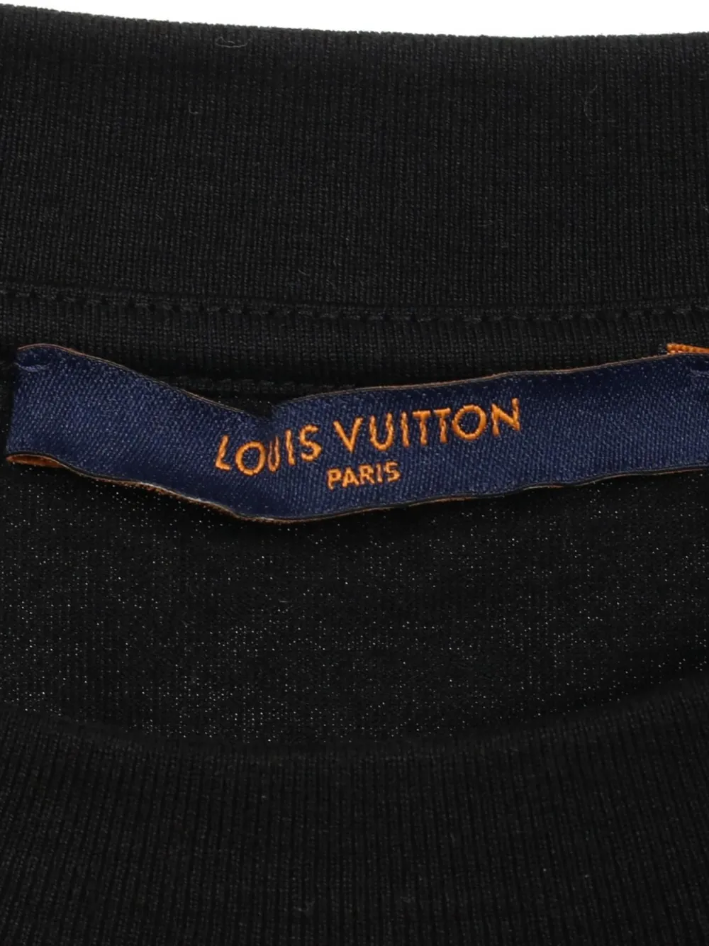 Pre-owned Louis Vuitton X Nba 2010s Multi Logo-patch T-shirt In Black