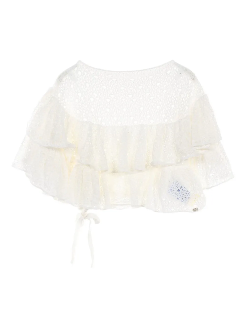 1986-1988 asymmetric cotton blouse