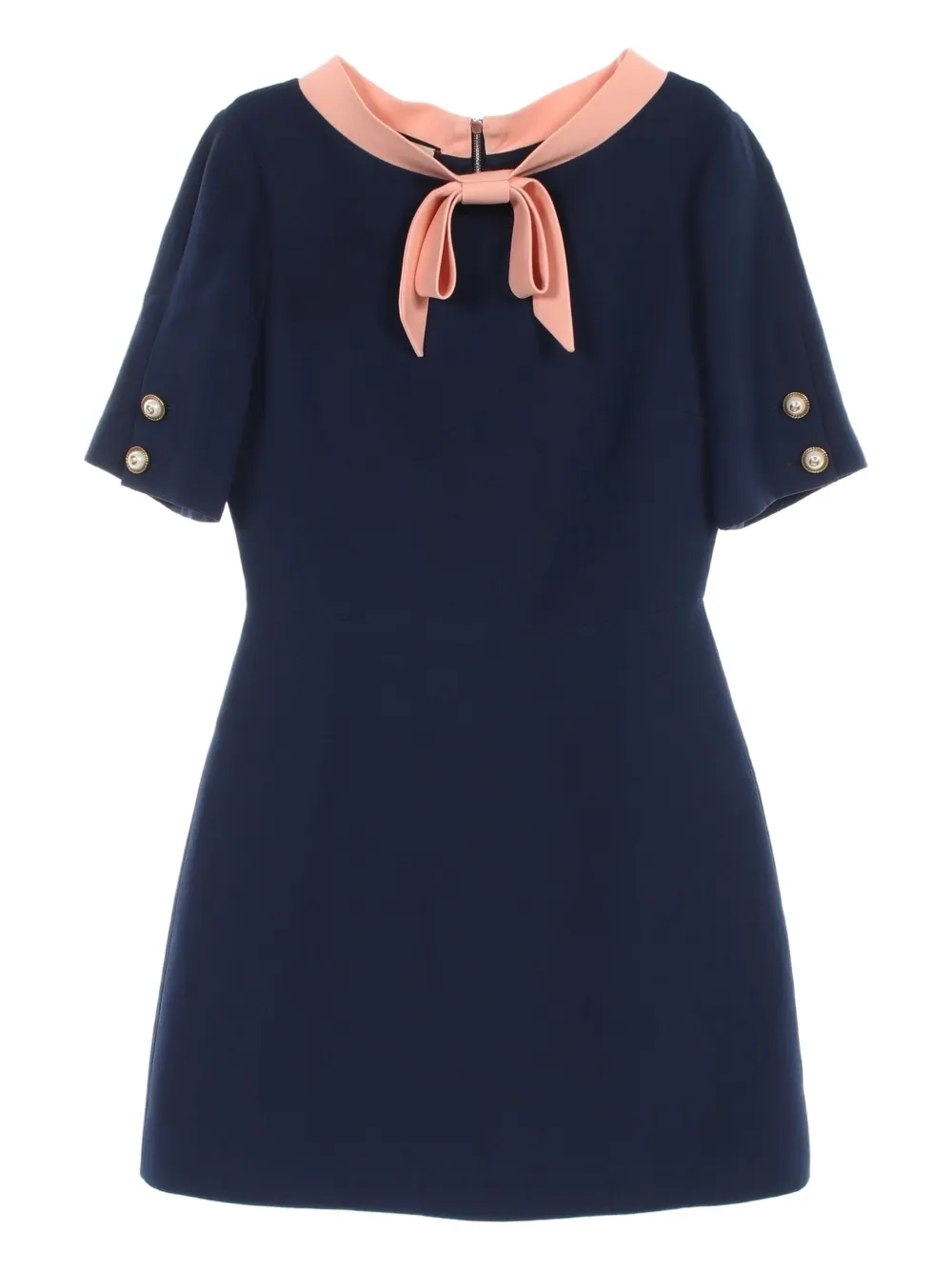 2010s ribbon wool dress