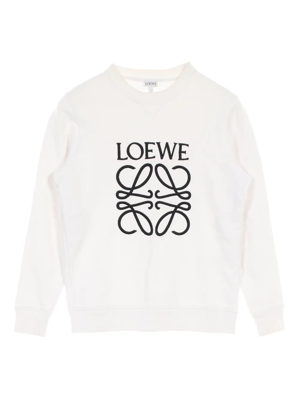 Loewe Pre-Owned 2010s anagram-embroidered sweatshirt | White | Image 1