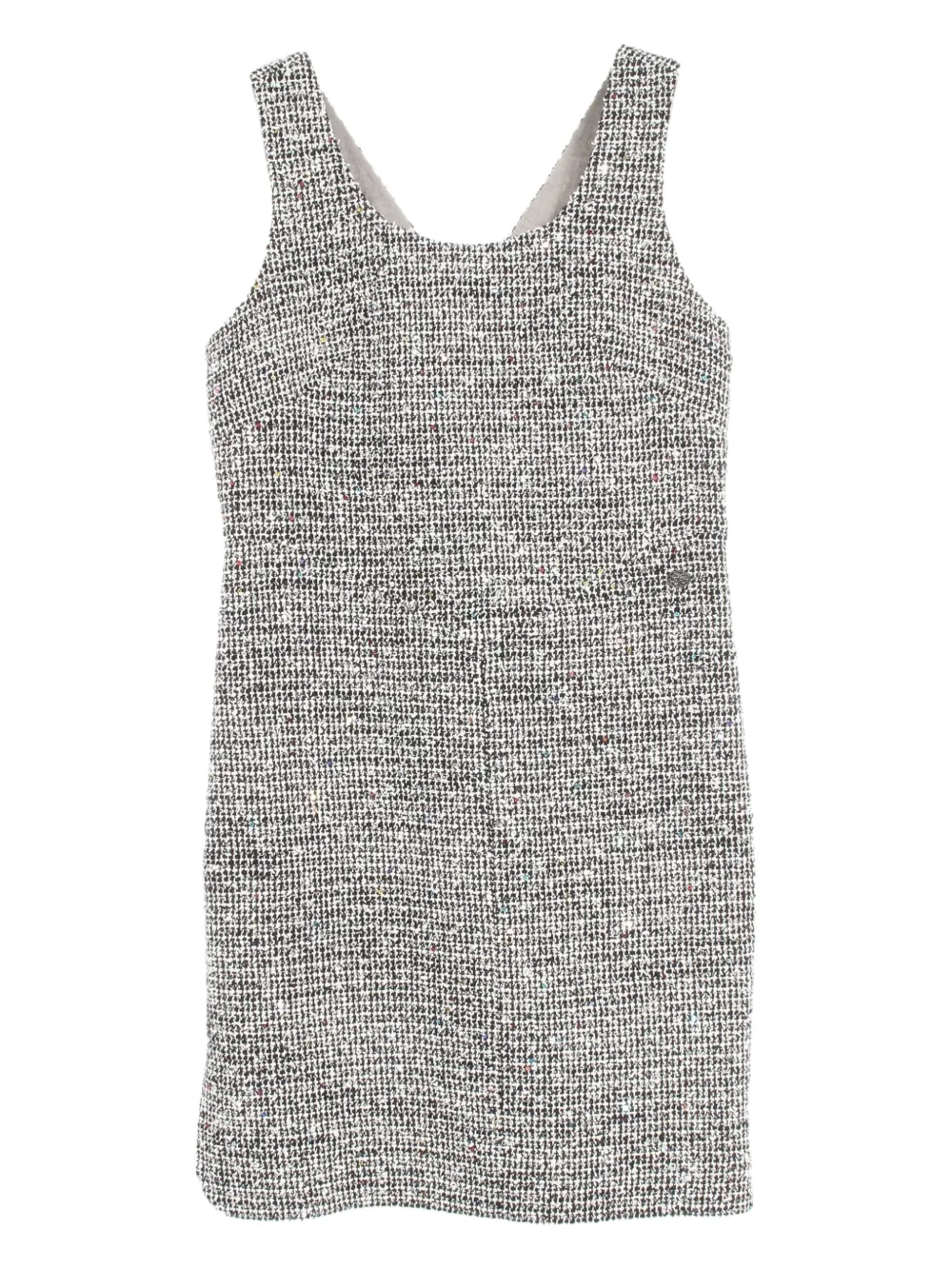 CHANEL Pre-Owned 1986-1988 tweed sequin dress | White | Image 1
