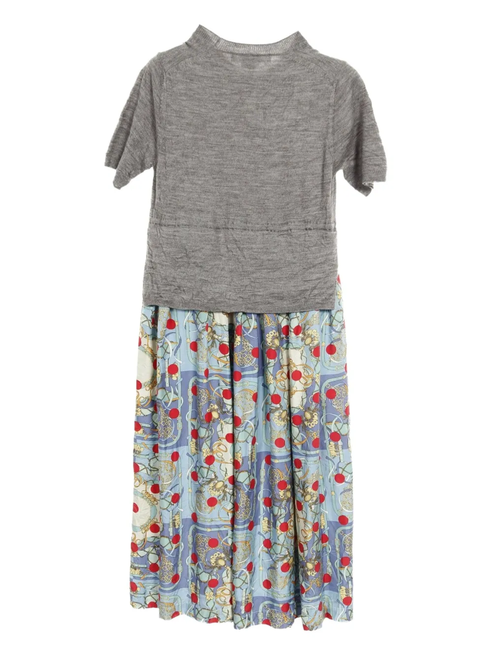 Comme Des Garçons Pre-Owned 2010s jurk van wol-zijde - Grijs
