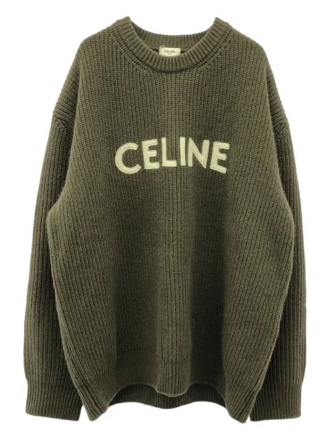 Celine Pre-Owned 2010s knitted lambskin sweater