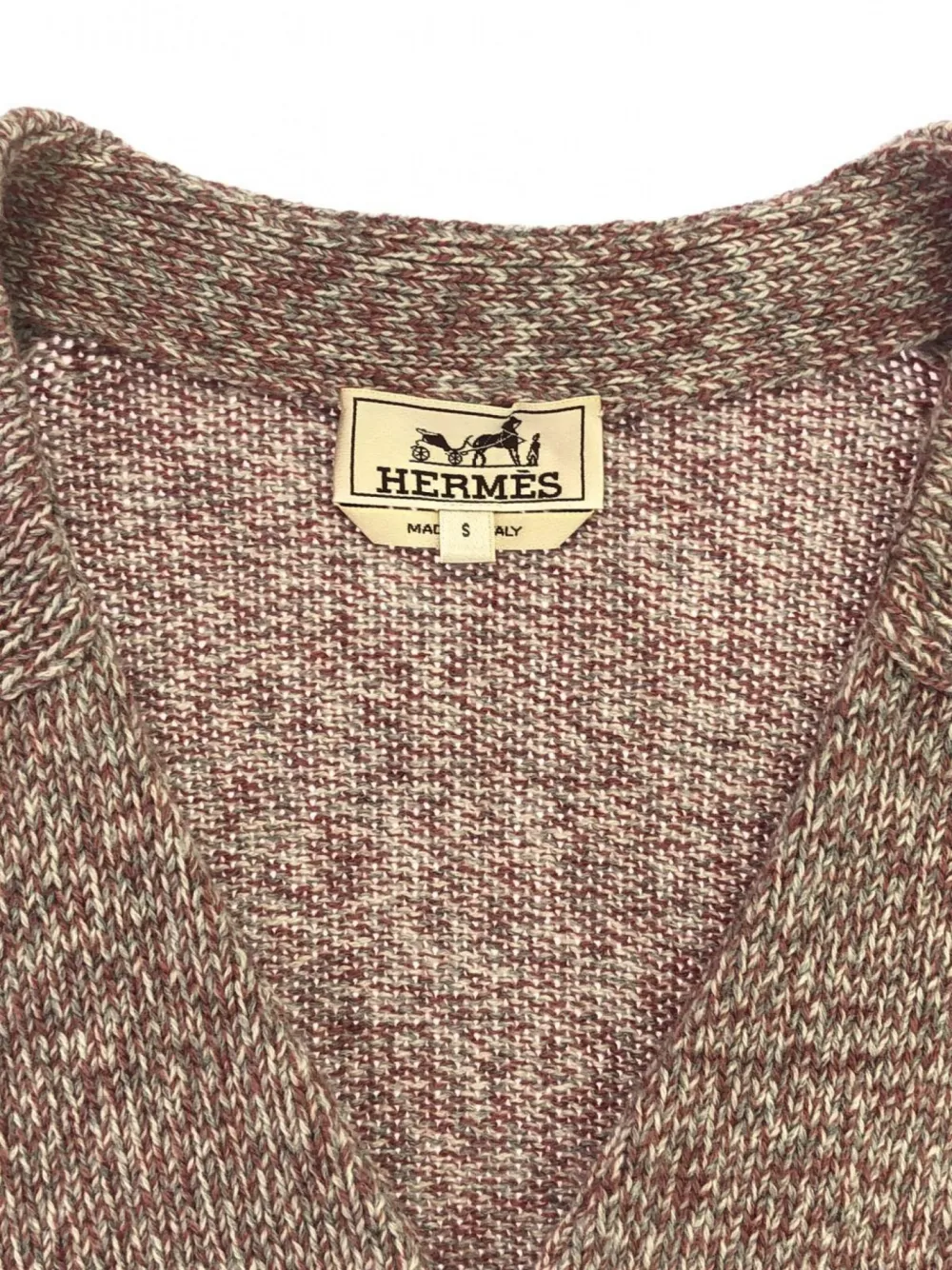 Pre-owned Hermes 2010s Cashmere Cardigan In Blue