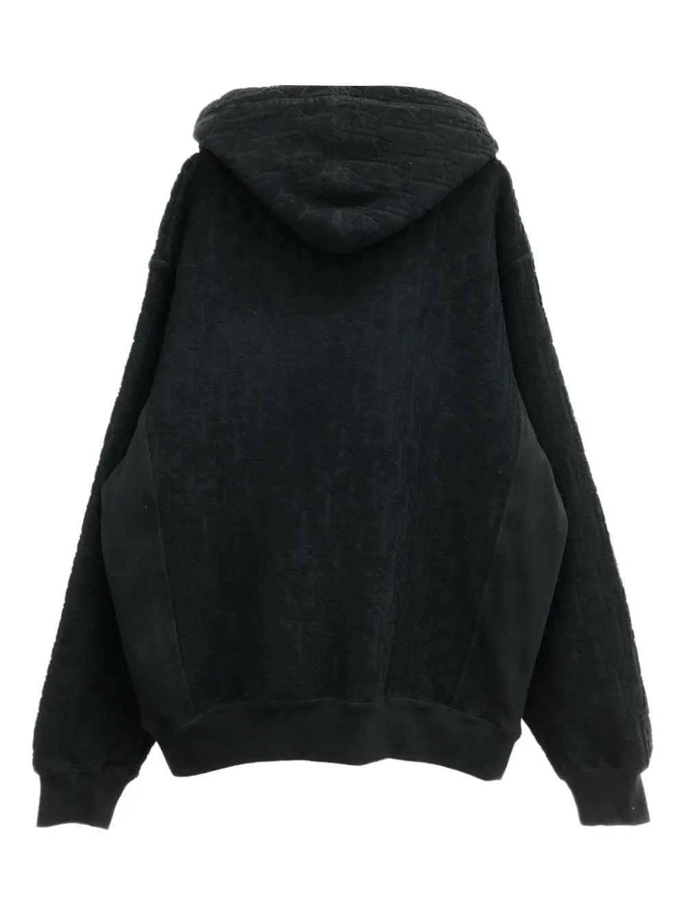 Pre-owned Dior 2010s Cotton Jacquard Hoodie In Black
