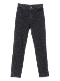 CHANEL Pre-Owned 1986-1988 coco mark dot denim pants - Black