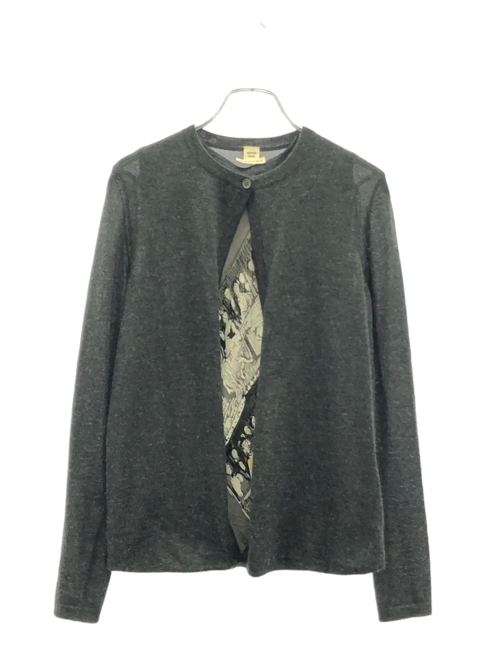 Pre-owned Hermes 2010s Cashmere Cardigan In Gray