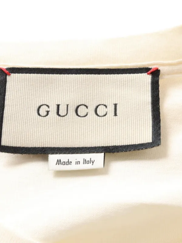 Gucci Pre-Owned 2010s Blade-logo T-shirt Neutrals FARFETCH NO