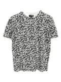 CHANEL Pre-Owned 1986-1988 floral-pattern cotton t-shirt - Grey