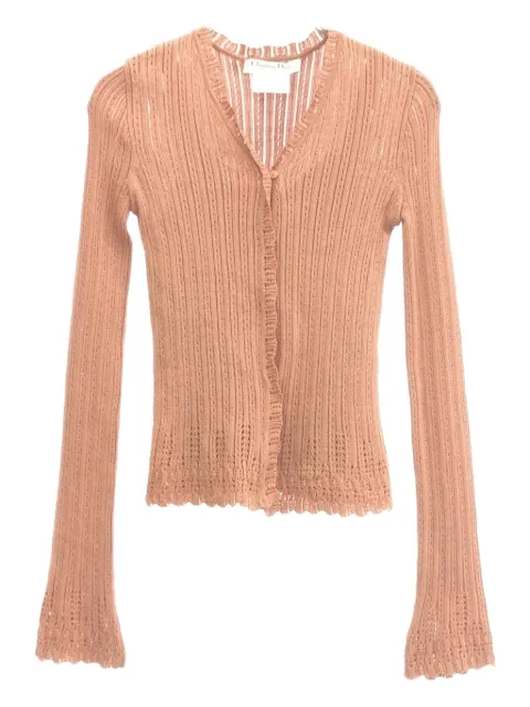 Christian Dior Pre-Owned 2010s ribbed-knit cardigan