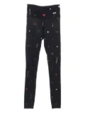 CHANEL Pre-Owned 1986-1988 Coco-mark Camellia leggings - Black