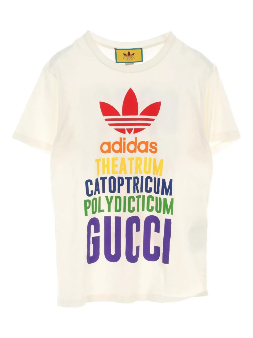 Gucci Pre-Owned x adidas 2010s ロゴプリント Tシャツ - ホワイト Gucci Pre-Owned x adidas 2010s ロゴプリント Tシャツ - ホワイト