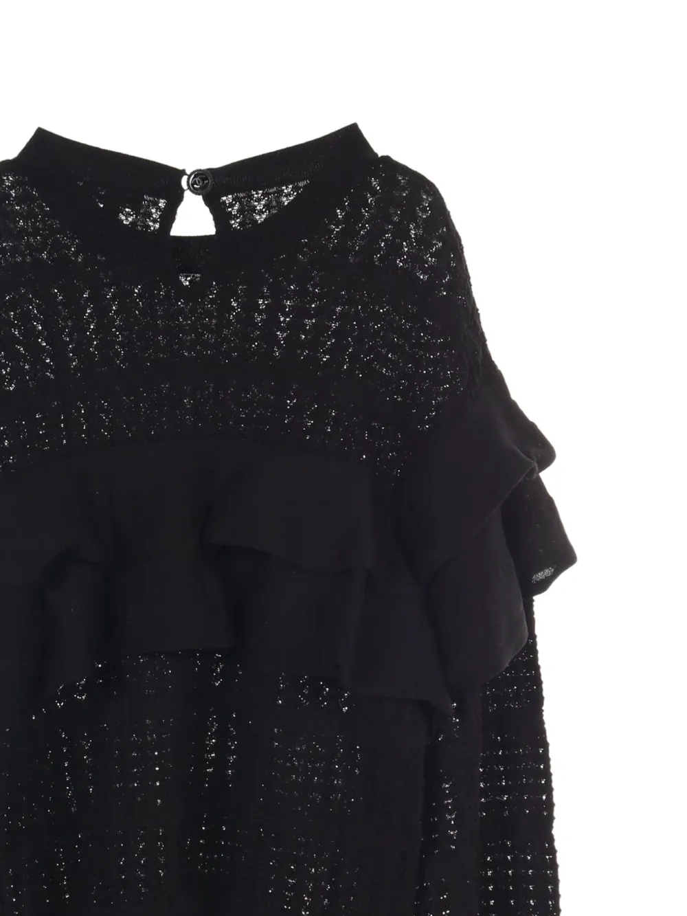 CHANEL Pre-Owned 1986-1988 frill knitted top | Image 2