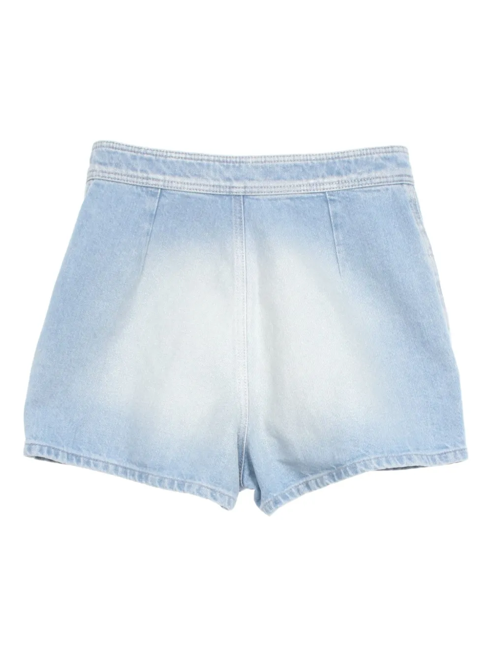 CHANEL Pre-Owned 1986-1988 spijkershorts met knoopdetail - Blauw