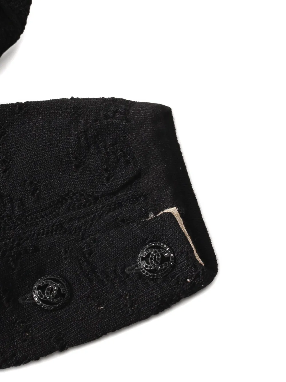 Pre-owned Chanel 1986-1988 Button-up Cardigan In Black