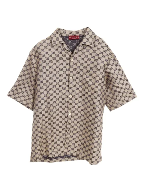 Gucci Pre-Owned قميص كتان بنقش GG من عقد 2010