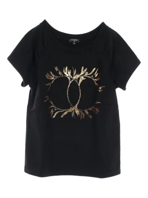 CHANEL Pre-Owned 1986-1988 logo-print T-shirt 