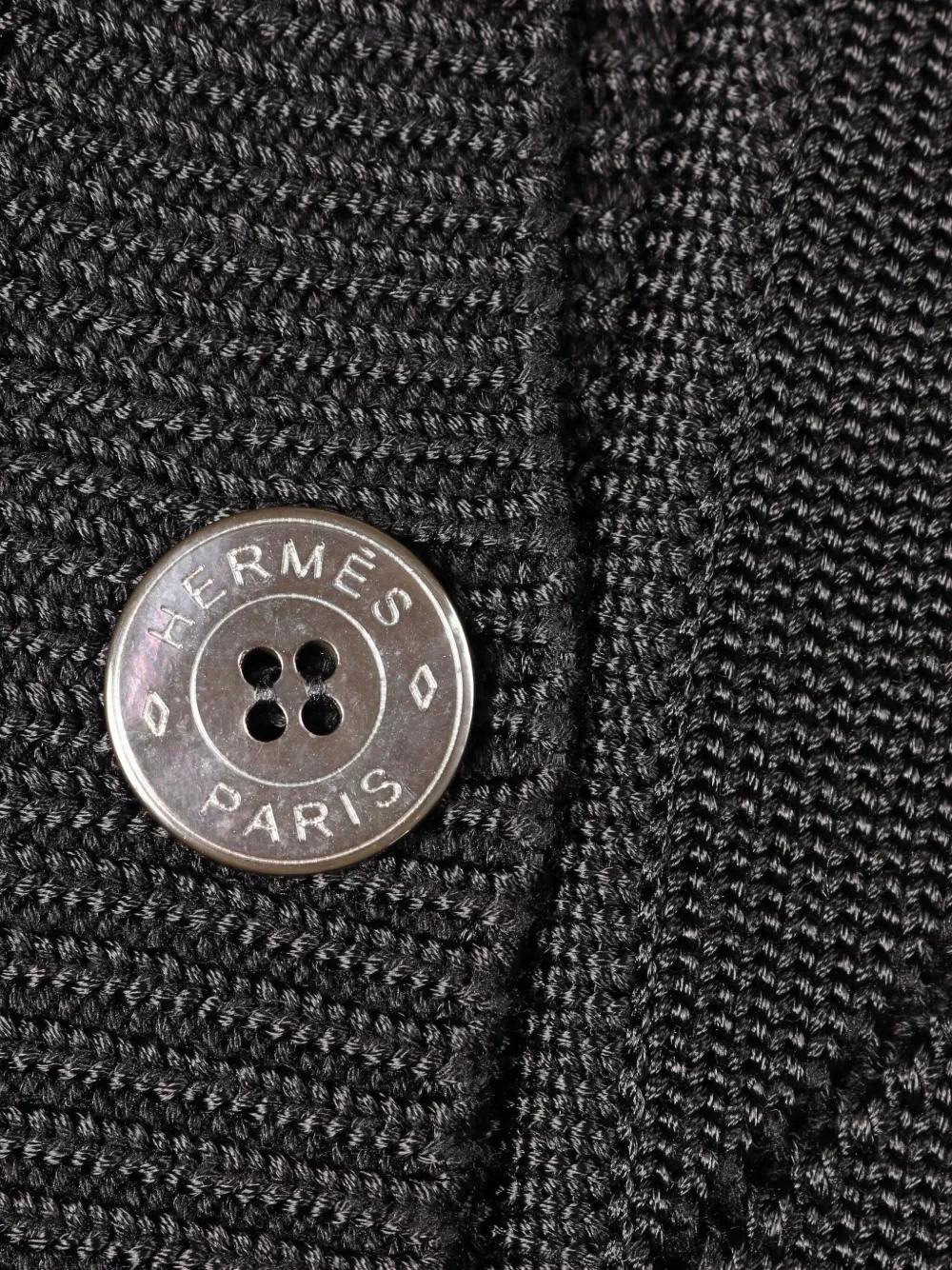 Pre-owned Hermes 2010s H Lift Pattern Sweater In Black