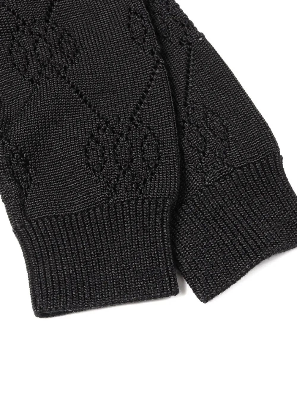 Pre-owned Hermes 2010s H Lift Pattern Sweater In Black