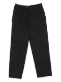 CHANEL Pre-Owned 1986-1988 Coco Mark striped trousers - Black