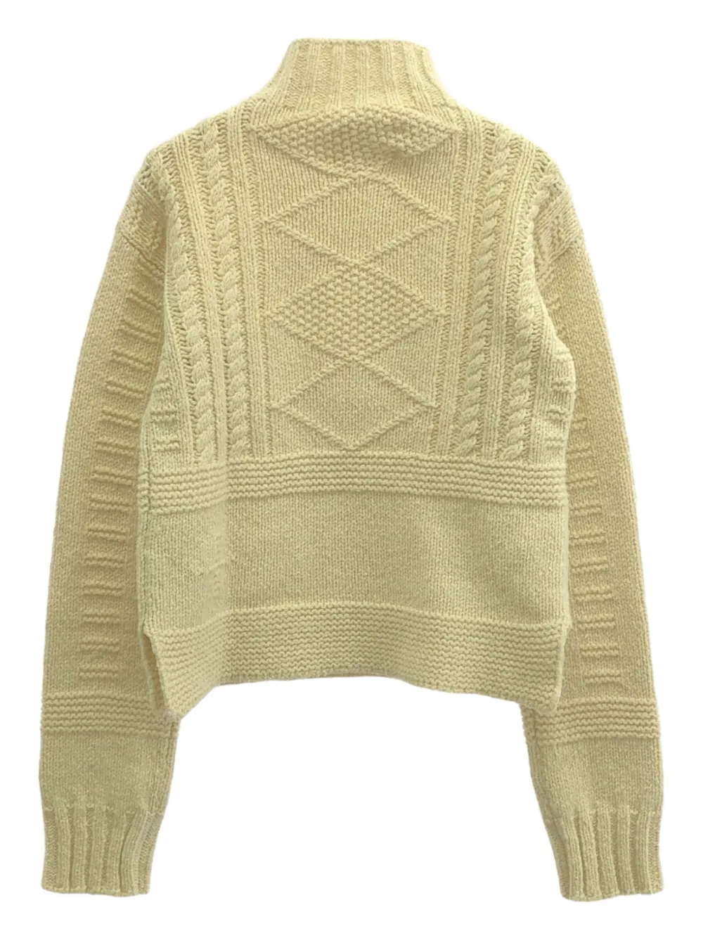 Jil Sander Pre-Owned 2010s cable-knit wool sweater | Image 2