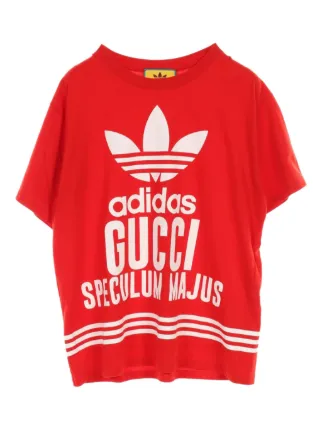 Gucci Pre-Owned x Adidas 2010s Tシャツ | レッド | FARFETCH JP