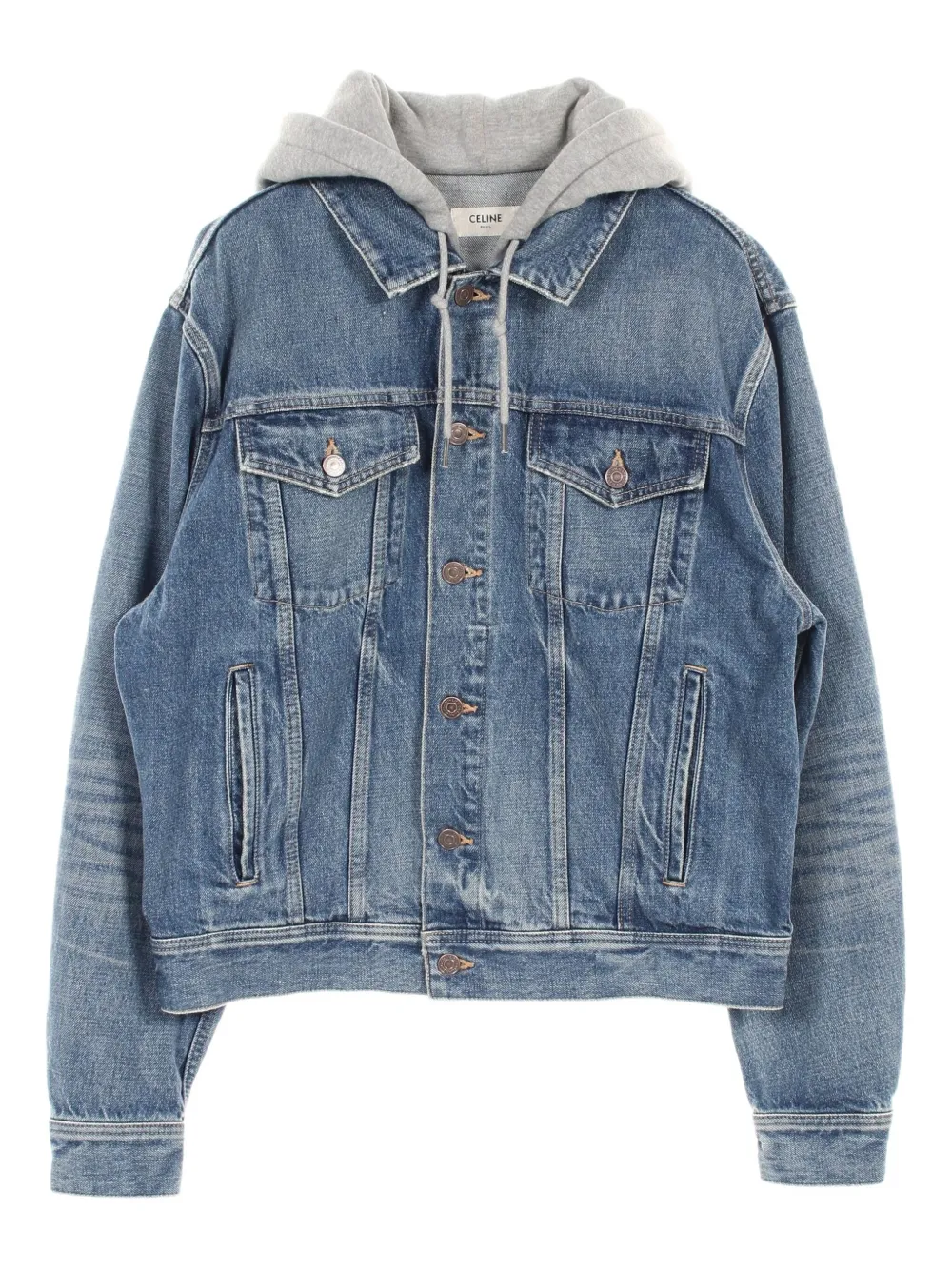 2010s hooded denim jacket