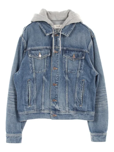 Céline Pre-Owned 2010s hooded denim jacket