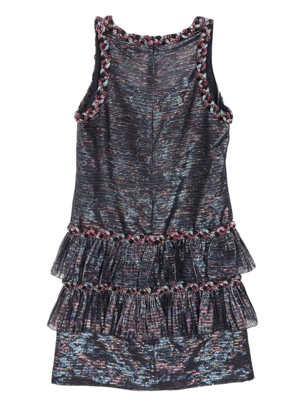 CHANEL Pre-Owned 1986-1988 mouwloze zijden jurk - Zwart