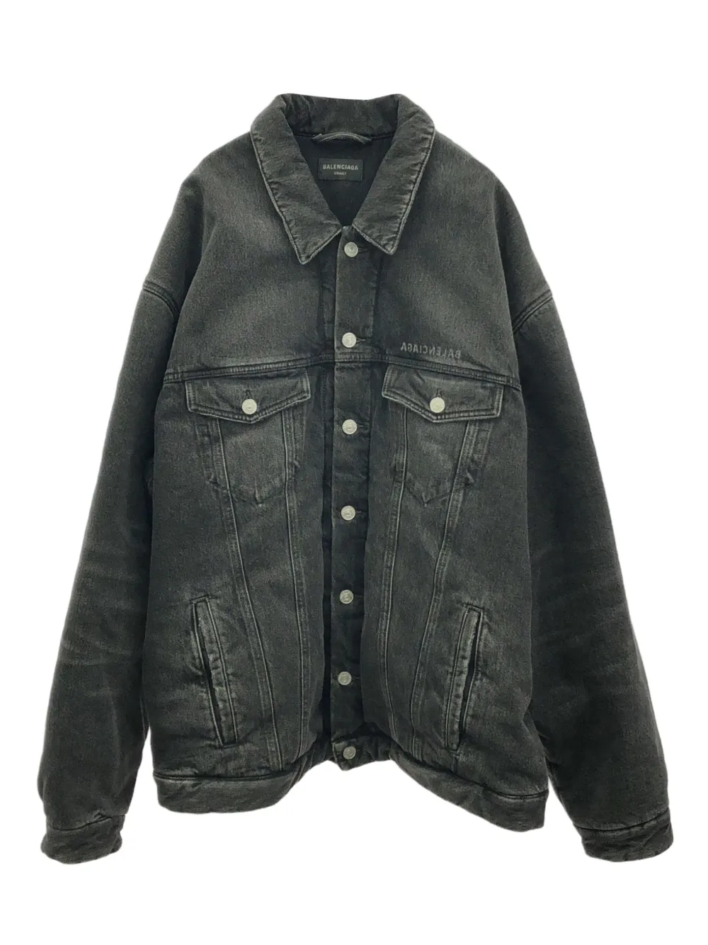 2010s mirror-logo denim jacket