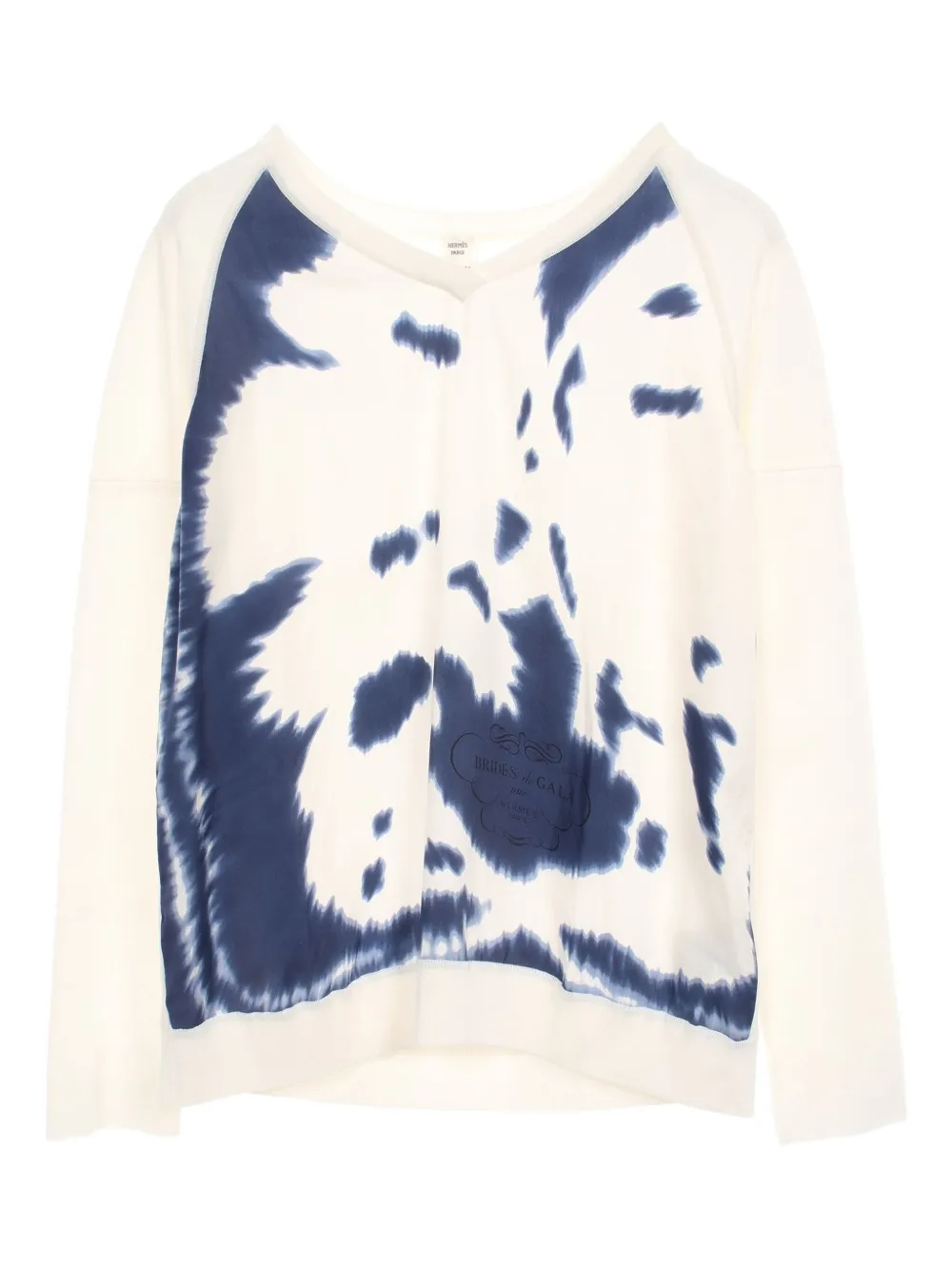 2010s V-neck twill sweater