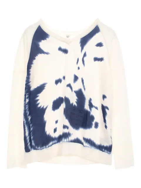 Hermès Pre-Owned 2010s V-neck twill sweater 