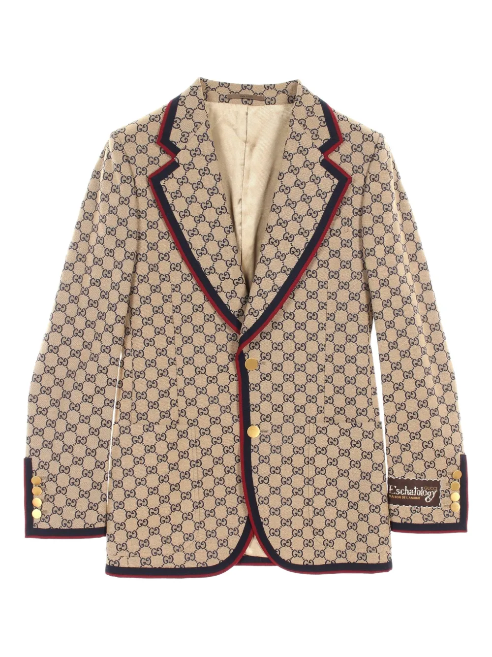2010s Eschatology GG canvas blazer