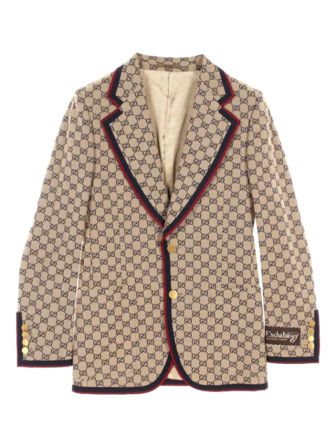 Gucci Pre-Owned 2010s Eschatology GG canvas blazer