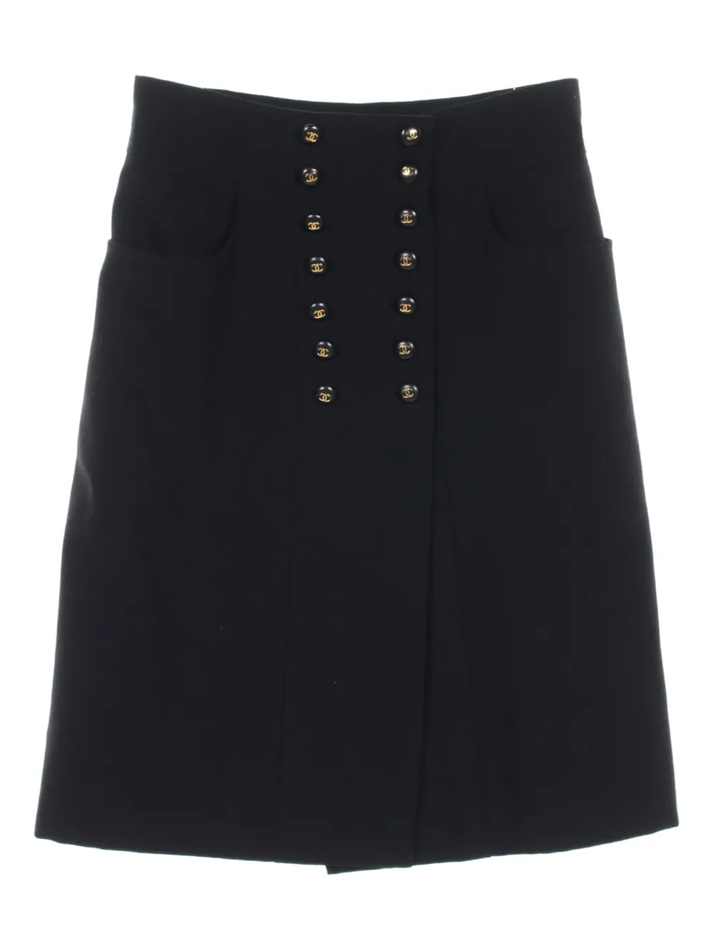 1986-1988 Coco-mark buttoned wrap skirt
