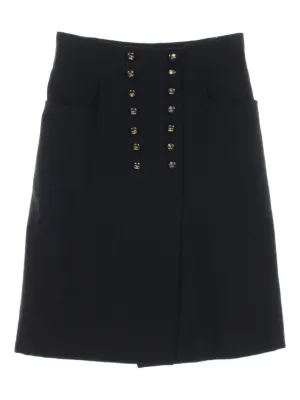 CHANEL 黒 プリーツスカート 40 CHANEL（シャネル）ひざ丈スカート 黒 サイズ:42(M位