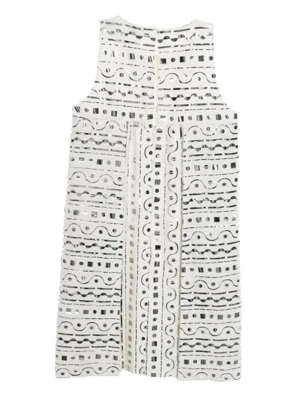 Fendi Pre-Owned 2010s jurk verfraaid met geometrische details - Wit