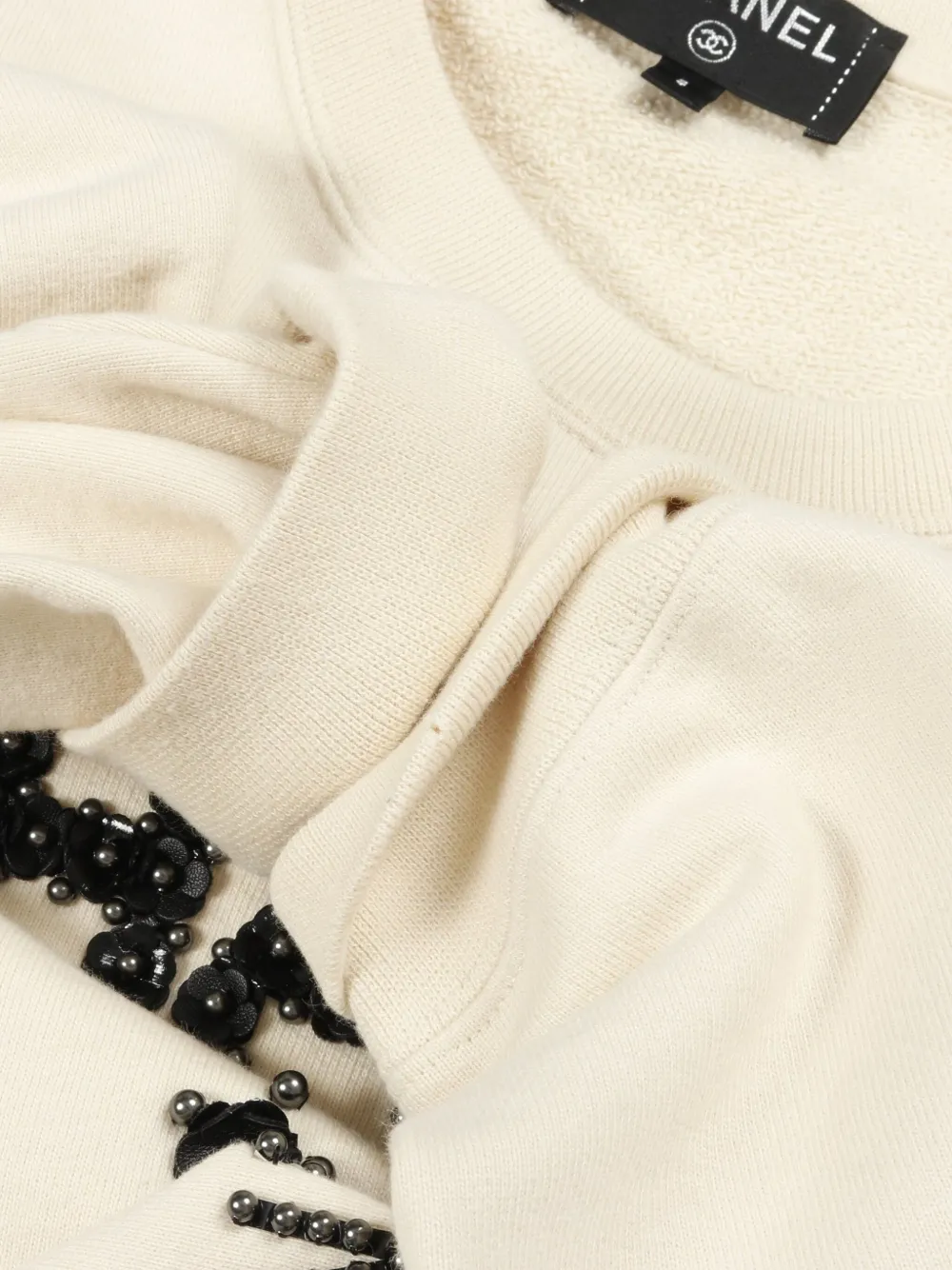 Pre-owned Chanel 1986-1988 31 Rue Cambon Metiers D'art Sweatshirt In Neutral