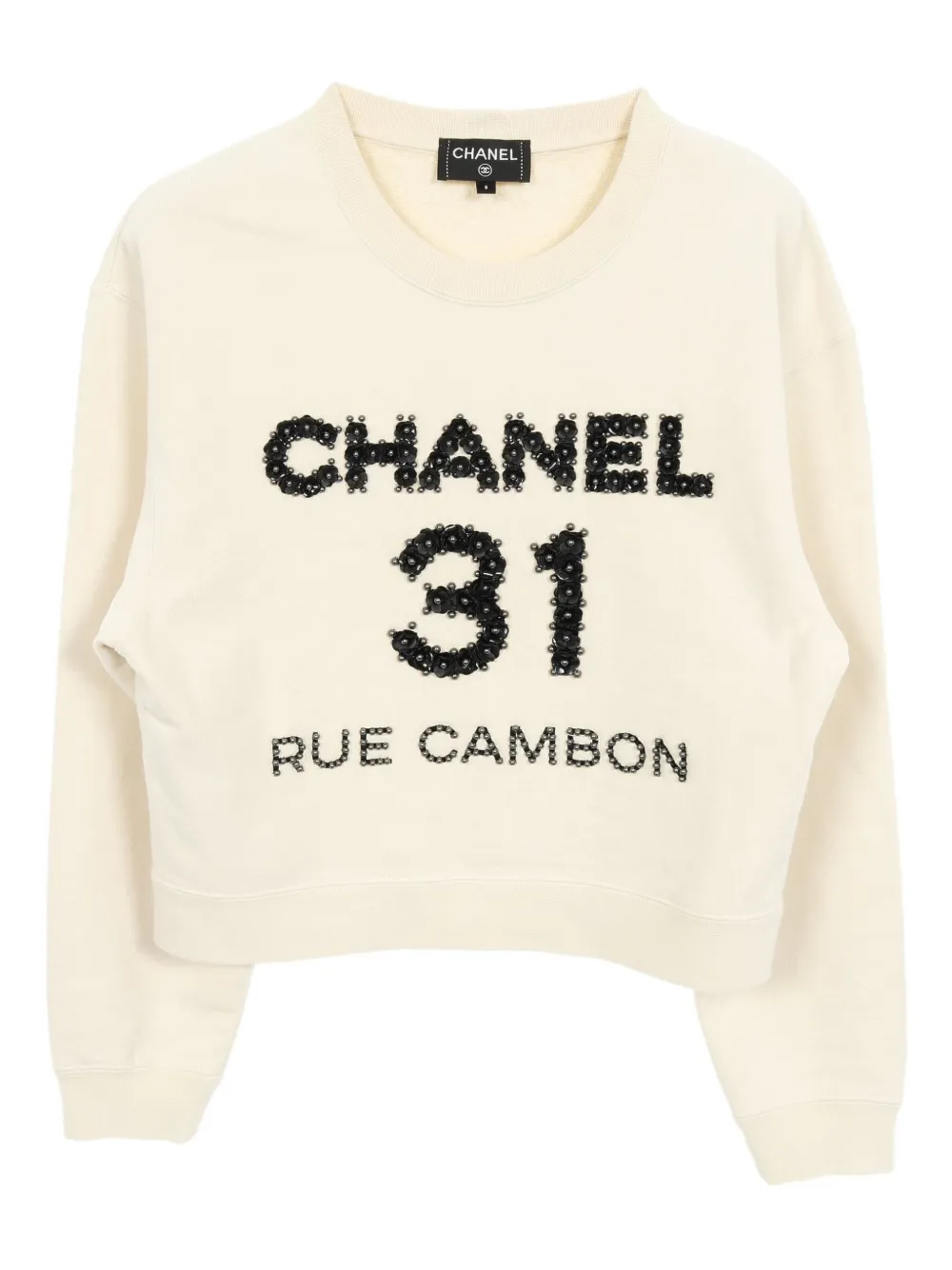 Pre-owned Chanel 1986-1988 31 Rue Cambon Metiers D'art Sweatshirt In Neutral