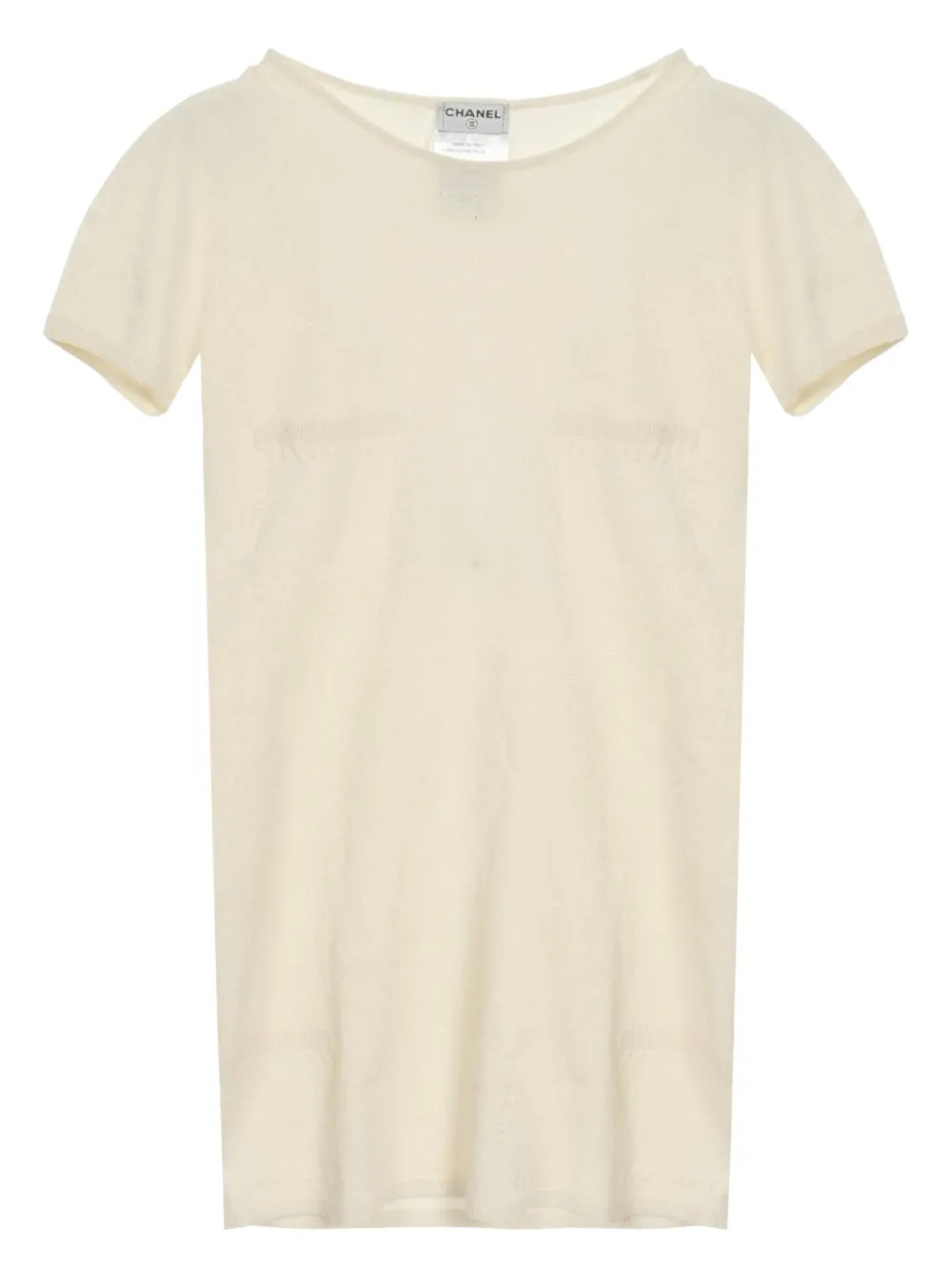 CHANEL Pre-Owned 1986-1988 Coco Mark top | White | Image 1