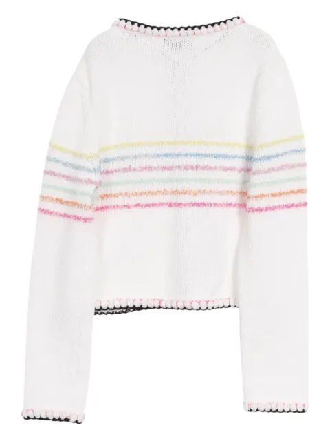 CHANEL Pre-Owned cárdigan con botones y motivo de rayas 1986-1988