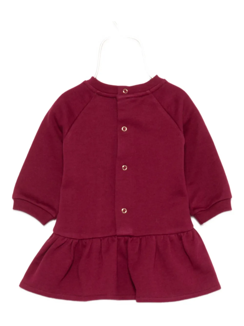 Elisabetta Franchi La Mia Bambina logo-embroidered dress Rood