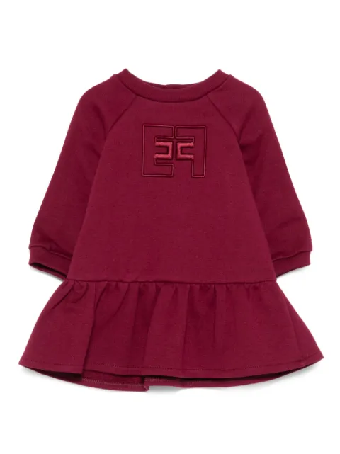 Elisabetta Franchi La Mia Bambina logo-embroidered dress