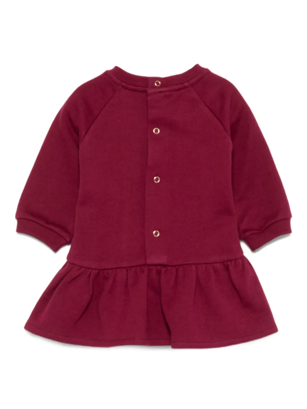 Elisabetta Franchi La Mia Bambina logo-embroidered dress - Rood