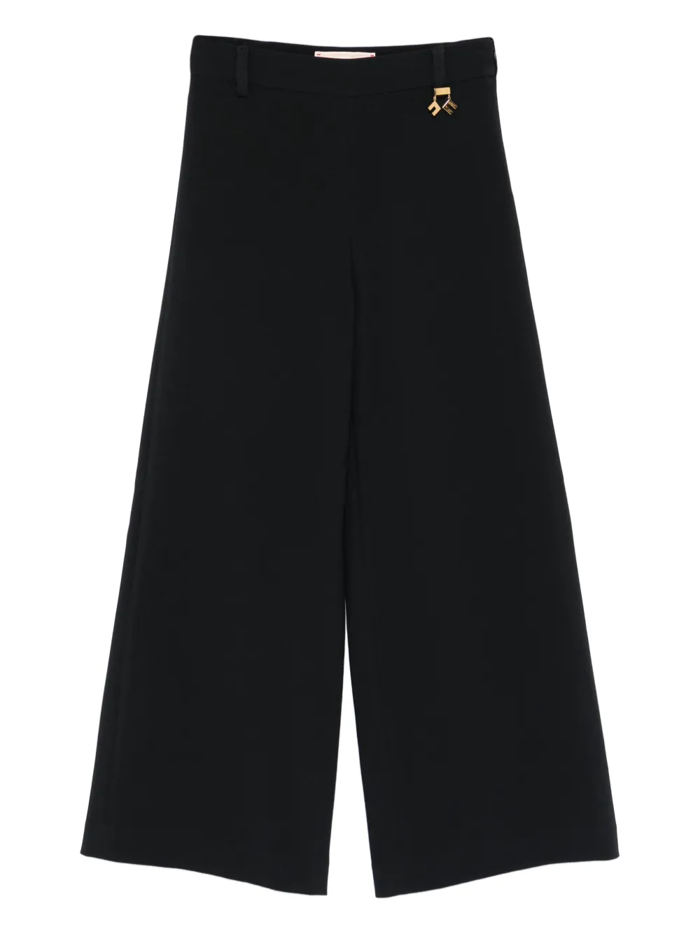 Elisabetta Franchi La Mia Bambina logo-detail trousers Zwart
