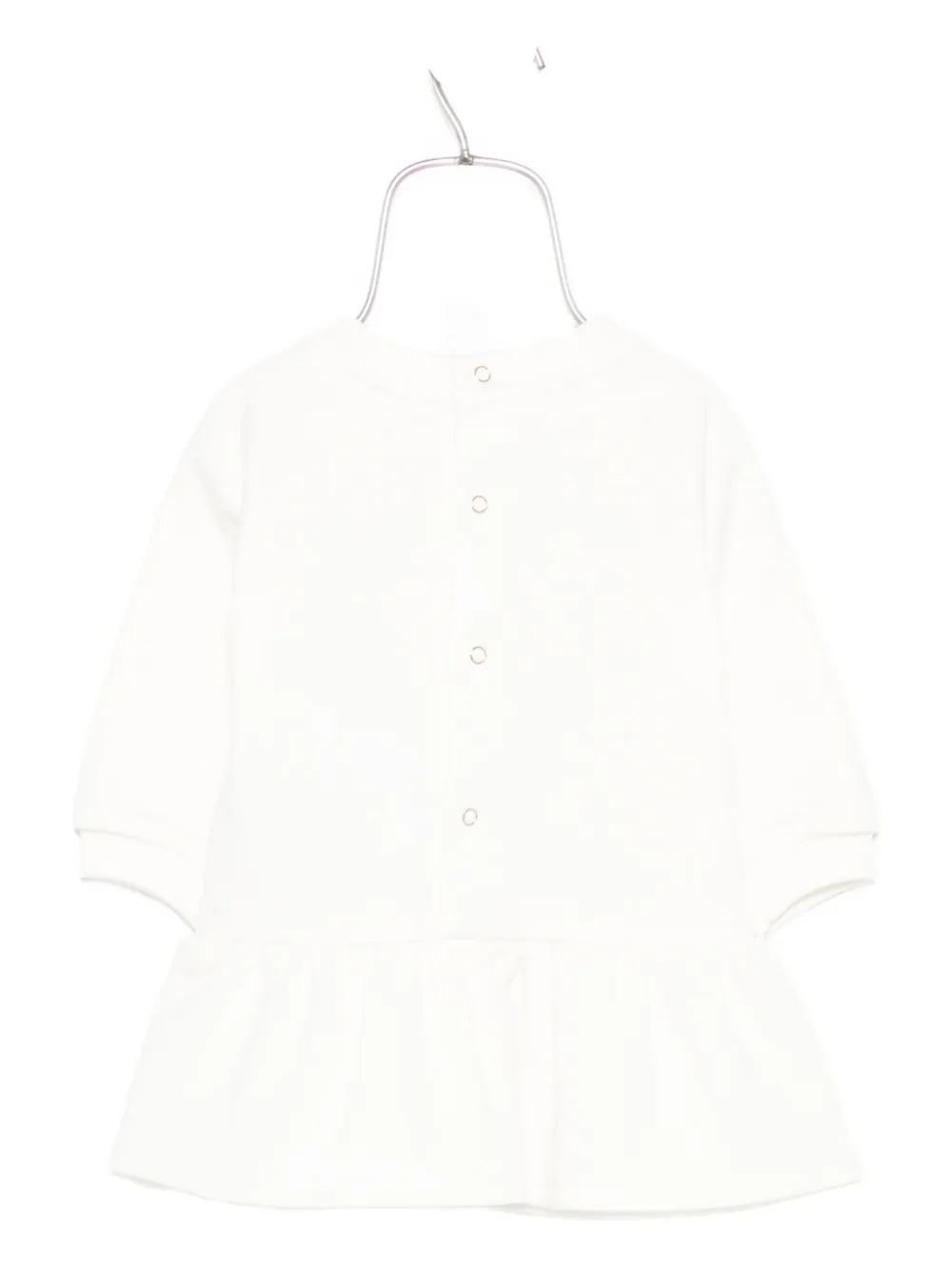 Elisabetta Franchi La Mia Bambina logo-embroidered dress Wit