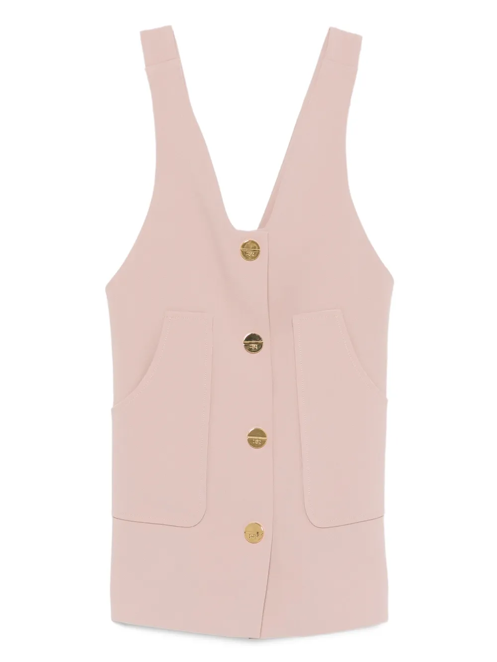 Elisabetta Franchi La Mia Bambina sleeveless pocket dress Roze