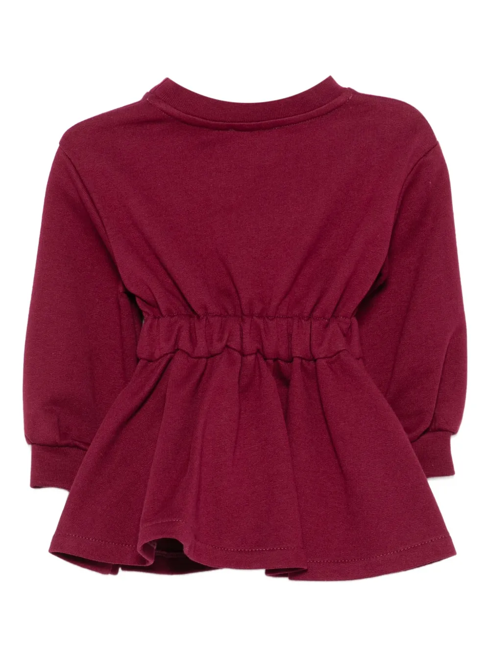 Elisabetta Franchi La Mia Bambina logo-embroidered dress Rood